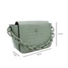 Bolso jaime ibiza ji 2493 croco aqua para mujer - Imagen 5
