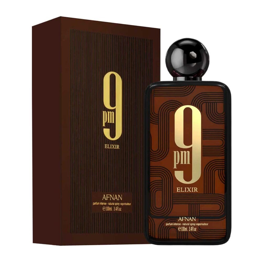 Perfume de hombre afnan 9pm elixir parfum intense 100 ml agua de perfume