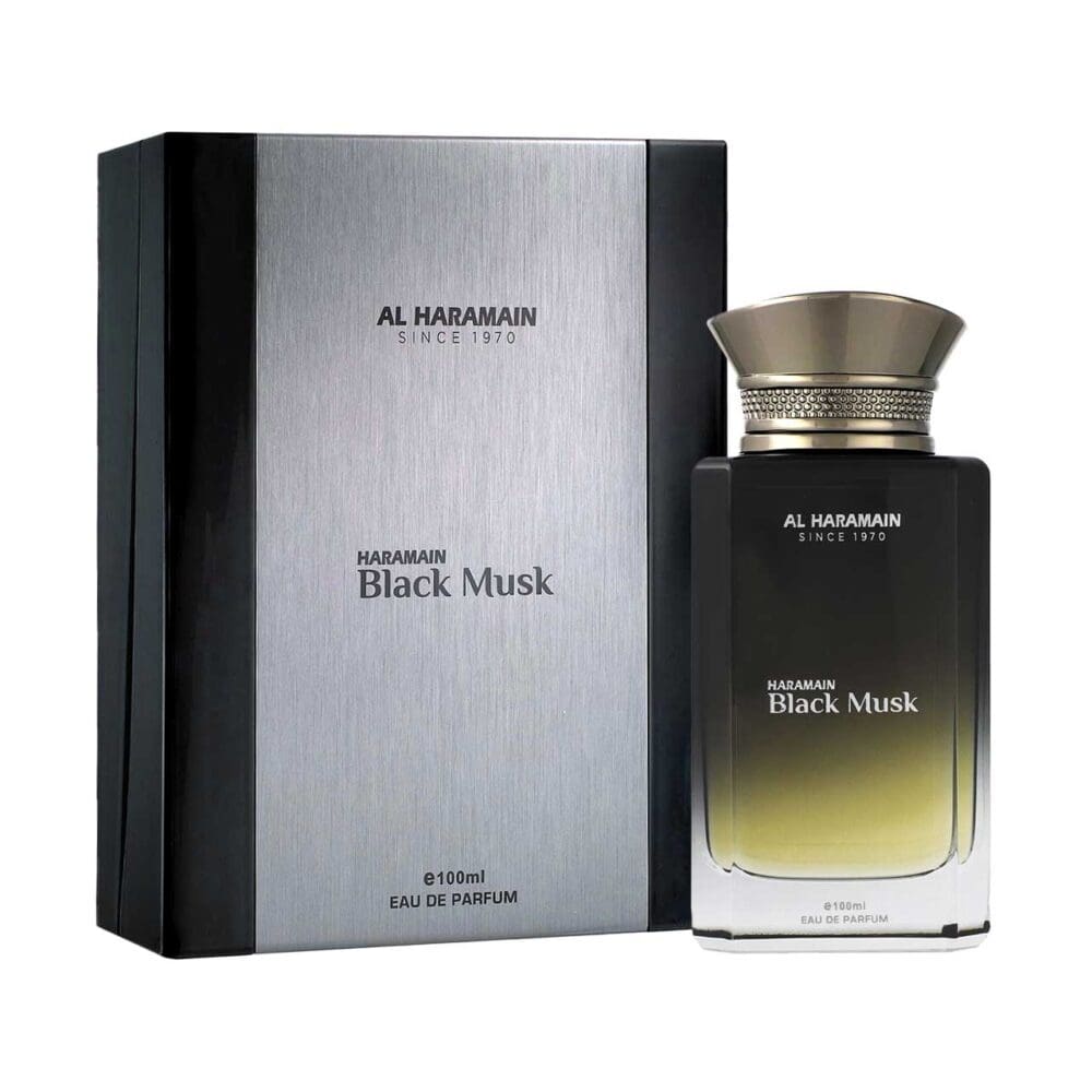 Perfume de hombre al haramain black musk 100 ml agua de perfume