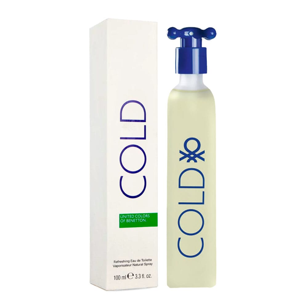 Perfume de hombre benetton cold 100 ml agua de tocador