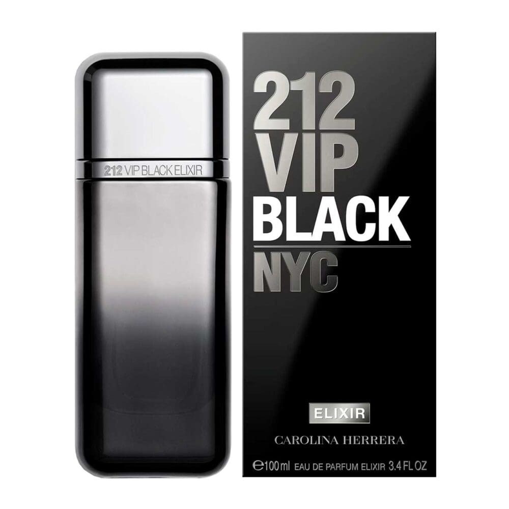 Perfume de hombre carolina herrera 212 vip black elixir 100 ml agua de perfume