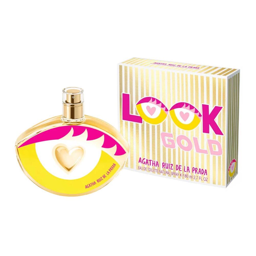 Perfume de mujer agatha ruiz de la prada look gold 80 ml agua de tocador