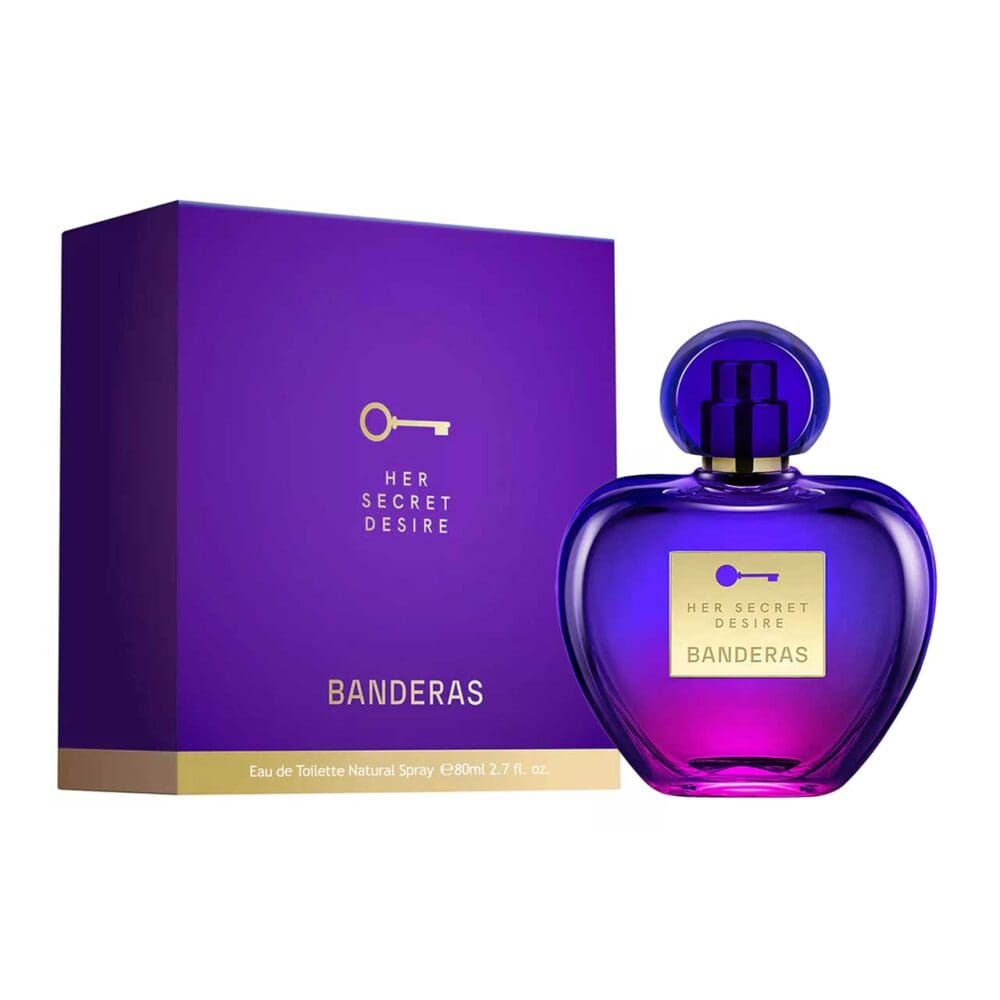 Perfume de mujer antonio banderas her secret desire 80 ml agua de tocador