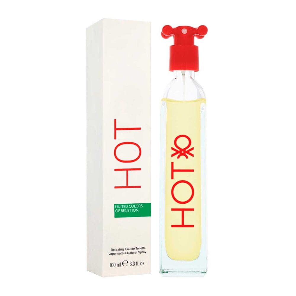Perfume de mujer benetton hot 100 ml agua de tocador
