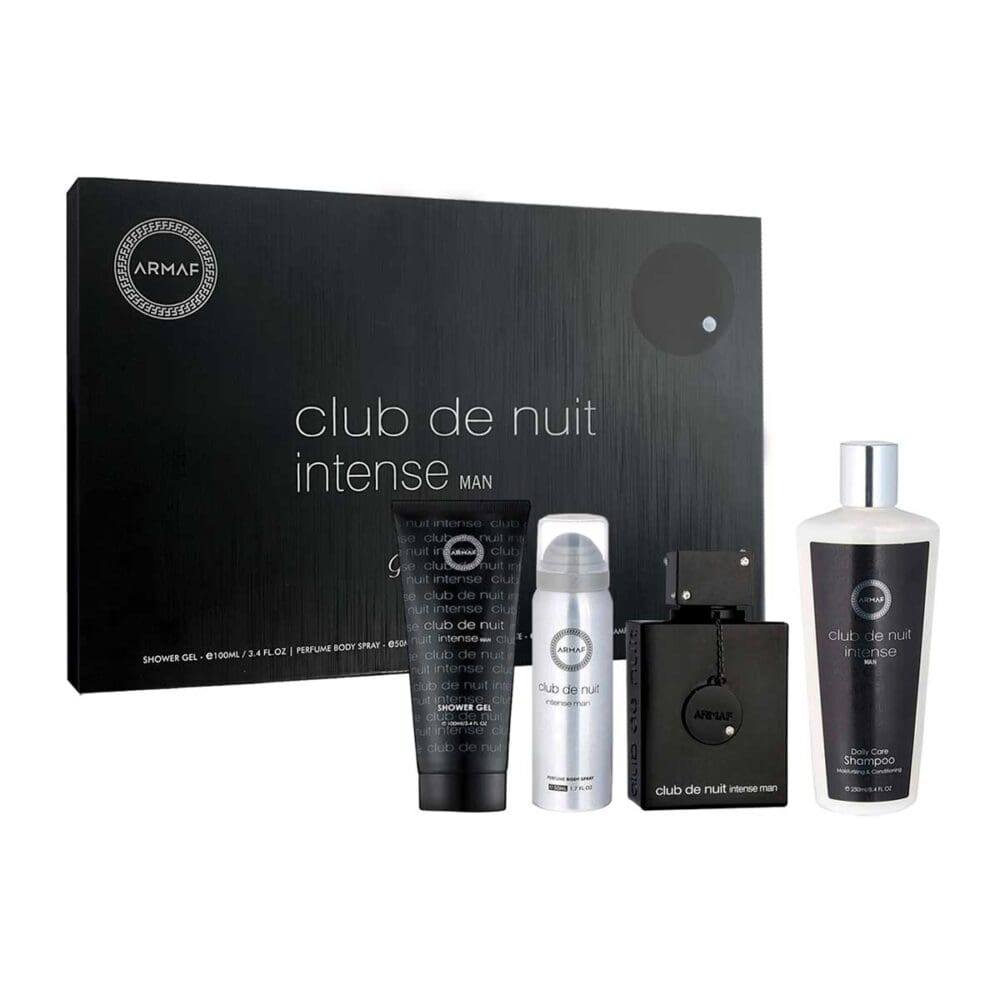 Set de hombre armaf intense de 4 pzs agua de tocador