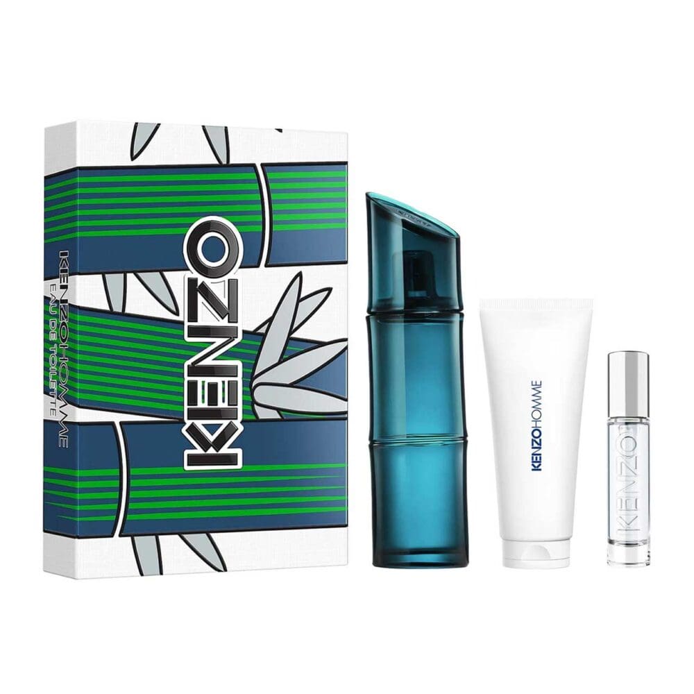 Set de hombre kenzo pour homme de 3 pzs agua de tocador