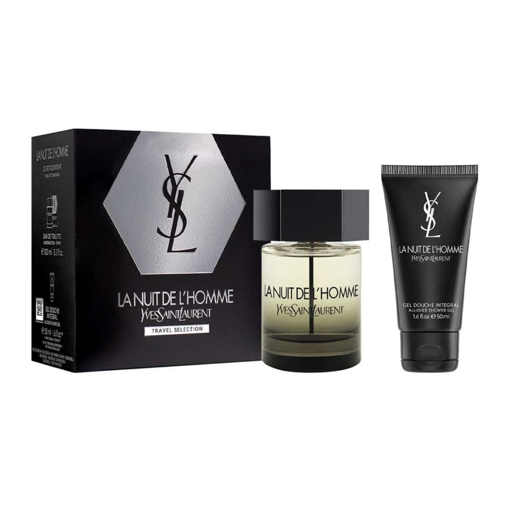 Set de hombre yves saint laurent la nuit de l'homme travel de 2 pzs agua de tocador