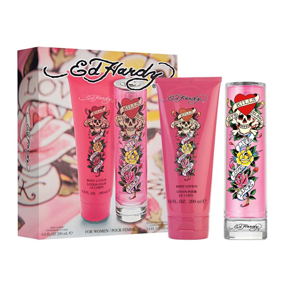 Set de mujer christian audigier ed hardy de 2 pzs agua de perfume