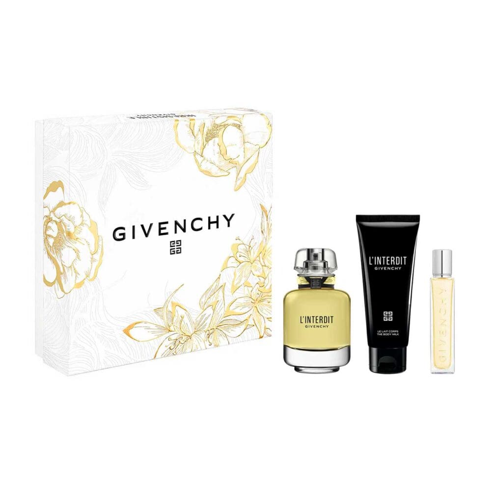 Set de mujer givenchy l'interdit de 3 pzs agua de perfume