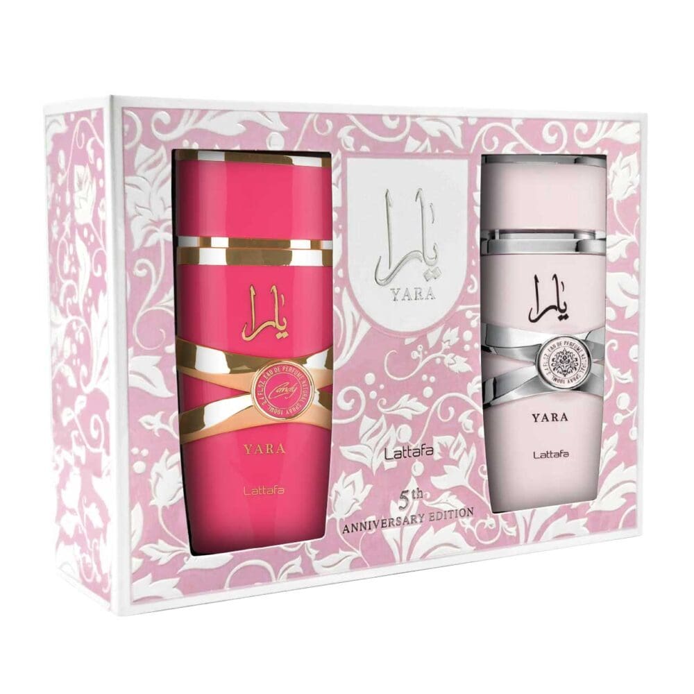 Set árabe Lattafa Yara & Yara Candy de 2pzs Dama