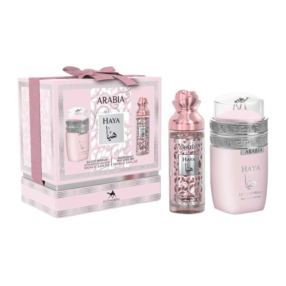 Set de mujer le chameau arabia haya de 2 pzs agua de perfume